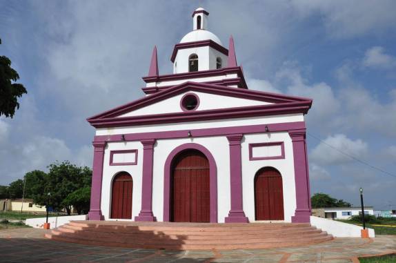 A igreja de Buena Vista, cidade na península de Paraguaná, ponto mais ao norte da Venezuela